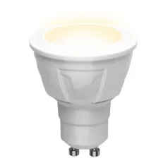 Лампочка светодиодная  LED-JCDR 6W/WW/GU10/FR PLP01WH картон