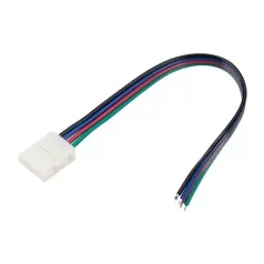 Коннектор выводной FIX-RGB-10mm-150mm-X1 (4-pin) - (10 шт.)