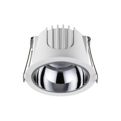 358689 SPOT NT21 207 белый/хром Светильник встраиваемый светодиодный IP20 LED 4000К 10W 100-265V KNOF