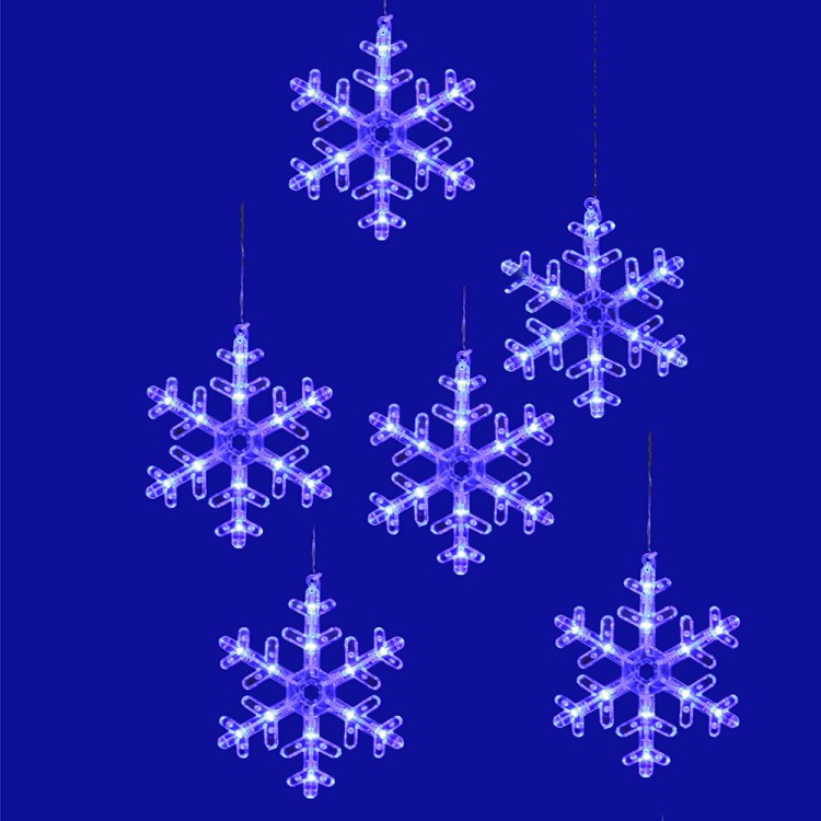 Гирлянда  ULD-E1503-072/DTA BLUE IP20 SNOWFLAKES-3