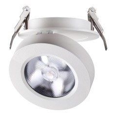 357982 SPOT NT19 077 белый Встраиваемый светильник IP20 LED 3000К 12W 220V GRODA