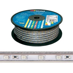 Светодиодная лента  ULS-2835-120LED/m-10mm-IP67-220V-10W/m-50M-4000K бобина