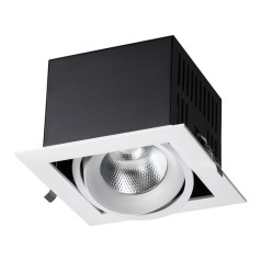 358440 SPOT NT20 226 белый/черн Встраиваемый карданный светильник IP20 LED 4000К 24W 100-265V GESSO