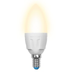 Лампочка светодиодная  LED-C37-7W/WW/E14/FR PLP01WH картон