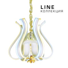 Светодиодный светильник Ambrella Light FL112/6 WH 156W 400*400*450 LINE