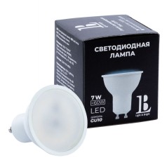 Лампочка светодиодная  GU10-7W-MR16-3000K_lb