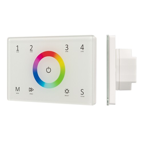 Панель Sens SMART-P83-RGB White (230V, 4 зоны, 2.4G)