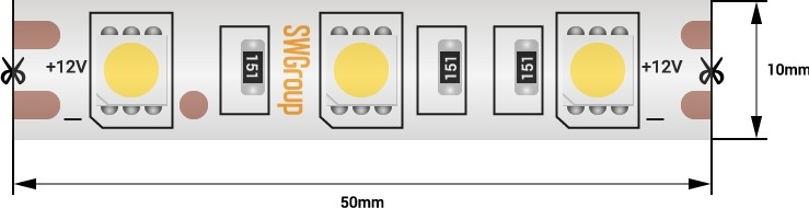 Светодиодная лента  SWG560-12-14.4-R-68