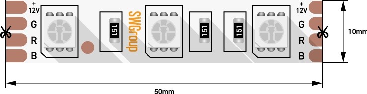 Светодиодная лента  SWG560-12-14.4-RGB